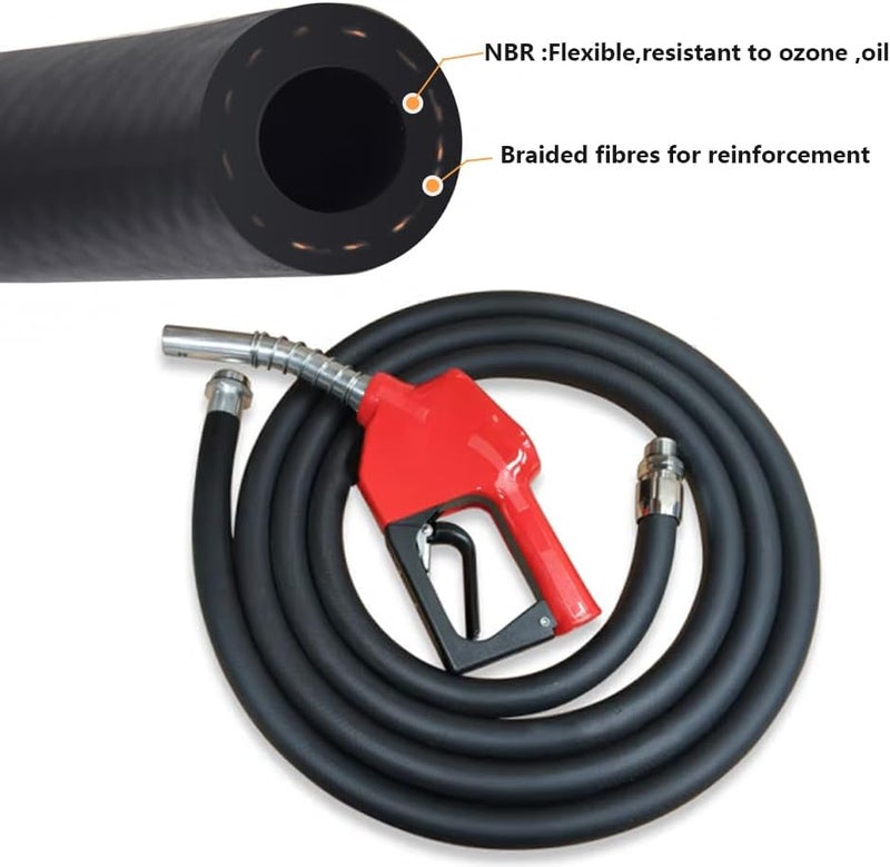 SANEMBER 1/2 Inch (12mm) ID Fuel Line,10FT Push Lock NBR Rubber Hose,Fuel Line Hose for Automotive Fuel Systems Engines (1/2" ID 10Ft) - Image 5